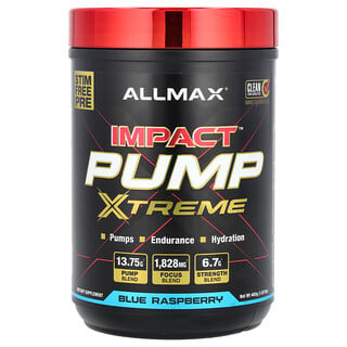 ALLMAX, Impact™ Pump Xtreme, lampone blu, 465 g