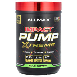 ALLMAX, 임팩트™ Pump X Extreme, 사워 구미젤리, 465g(1.02lbs)