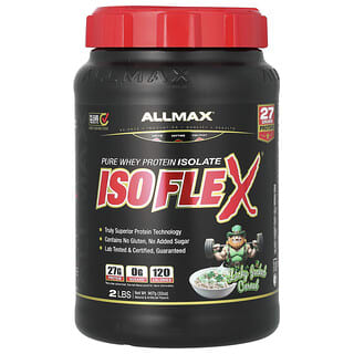 ALLMAX, Isoflex，全分離乳清蛋白， Lucky Jacked 麥片，2 磅（907 克）