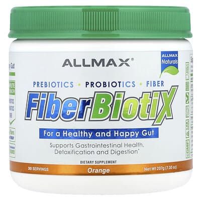 ALLMAX, Fiber BiotiX, Orange Flavor, 7.3 oz (207 g)