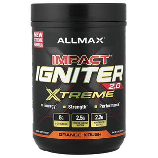 ALLMAX, Impact™ Igniter Xtreme 2.0, со вкусом апельсина, 420 г (14,82 унции)