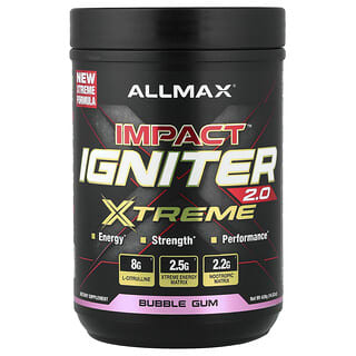 ALLMAX, Impact™ Igniter Xtreme 2.0, со вкусом жевательной резинки, 420 г (14,82 унции)