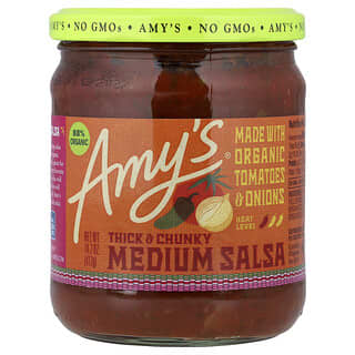 Amy's, Średnia salsa, gęste i masywne, 417 g