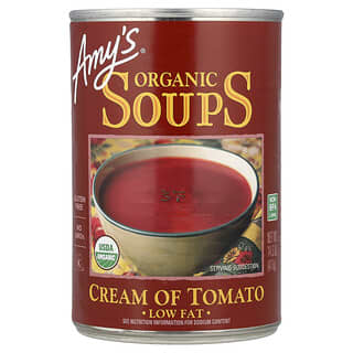 Amy's, Zuppe biologiche, crema di pomodoro, a basso contenuto di grassi, 411 g