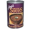 Sopa de verduras con bajas grasas de frijoles negros. Organics Soups, 14,5 onzas (411)