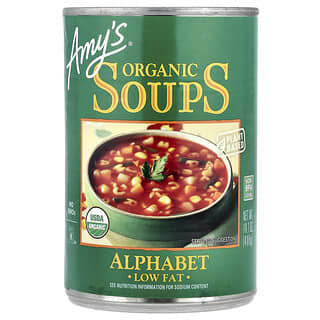 Amy's, Sup Organik, Abjad, Rendah Lemak, 14.1 oz (400 g)