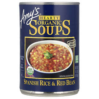 Amy's, Sup Organik yang Mengenyangkan, Beras Sepanyol & Kacang Merah, 14.7 oz (416 g)