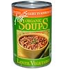 Organic Soups, Lentil Vegetable, Light in Sodium, 14.5 oz (411 g)