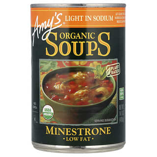 Amy's, 有機湯，低脂蔬菜通心粉湯，低鈉，14.1 盎司（400 克）