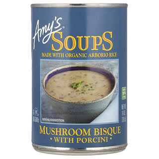Amy's, супы, грибной снек с белыми грибами, 397 г (14 унций)