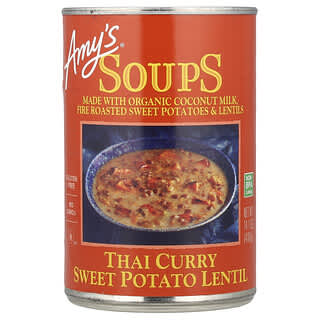 Amy's, Juhe, tajlandski curry s batatnim krumpirom i lećom, 400 g