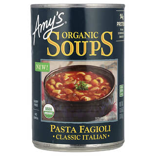 Amy's, Sup Organik, Pasta Fagioli, Itali Klasik, 13.65 oz (387 g)