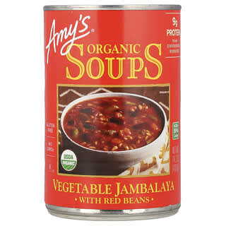Amy's, Organic Soups, Vegetable Jambalaya with Red Beans, 14.2 oz (403 g)
