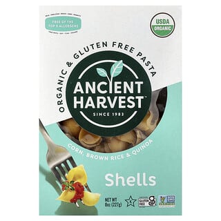 Ancient Harvest‏, פסטה אורגנית ללא גלוטן, קונכיות, 227 גרם (8 אונקיות)