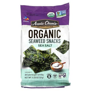 Annie Chun's, Organic Seaweed Snacks, Sea Salt, 0.35 oz (10 g)