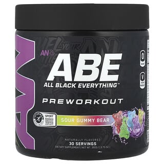 ABE, Pré-entraînement, Gomme acidulée en forme d’ours, 390 g