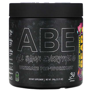 ABE, Ultimate Pre-Workout, Orsetto gommoso aspro, 390 g