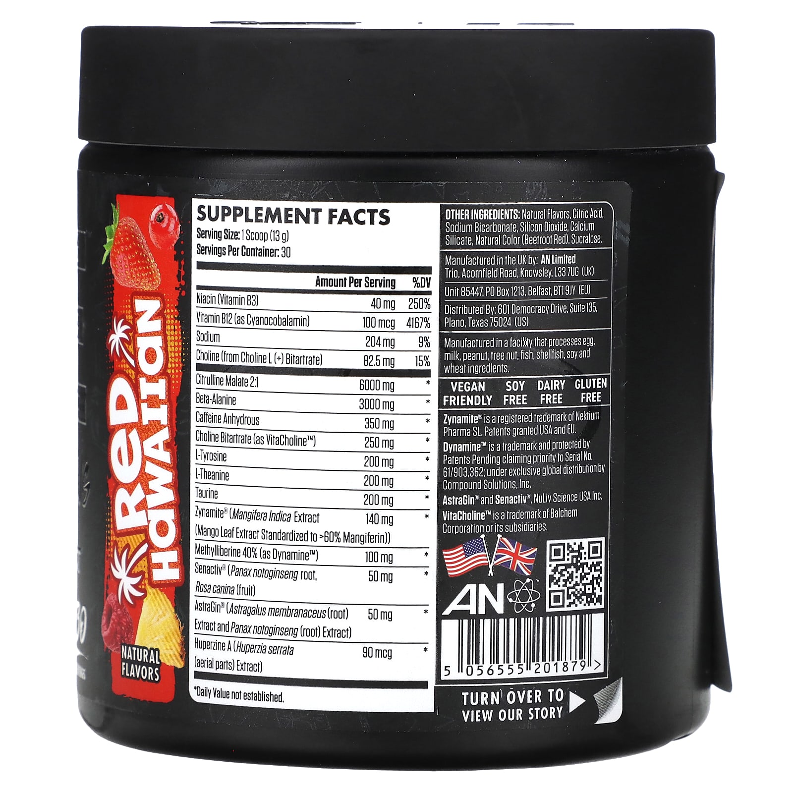 ABE, Ultimate PreWorkout, Red Hawaiian, 13.75 oz (390 g)
