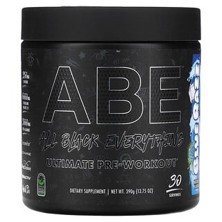 ABE, Ultimate Pre-Workout, niebieska malina, 390 g