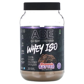 ABE, Whey ISO, сывороточный шоколад, тесто для брауни, 907 г (2 фунта)