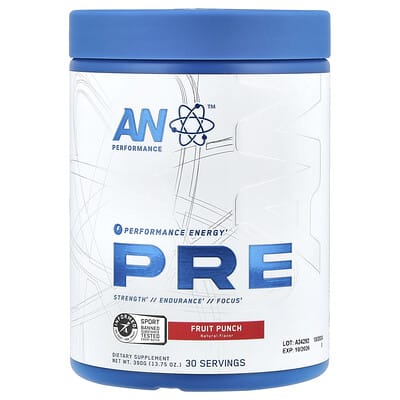 AN Supps, Pre-Workout, Fruit Punch, 13.75 oz (390 g)