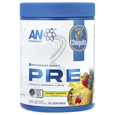 AN Supps, Pre-Workout, Pineapple-Strawberry, 13.75 oz (390 g)