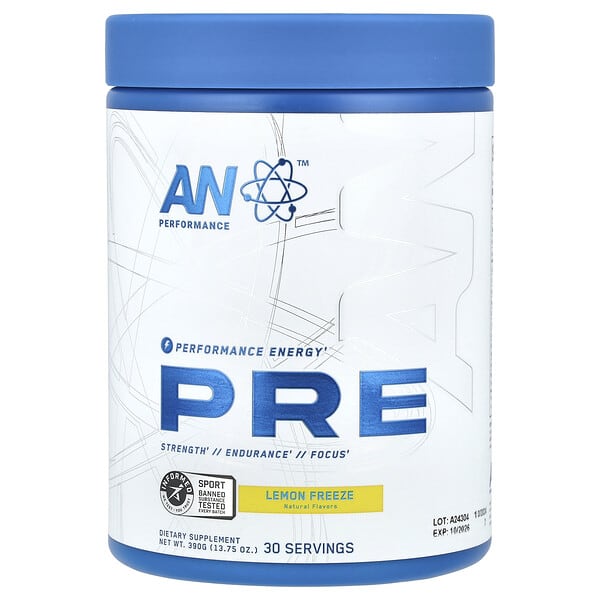 Pre-Workout, Lemon Freeze, 13.75 oz (390 g)