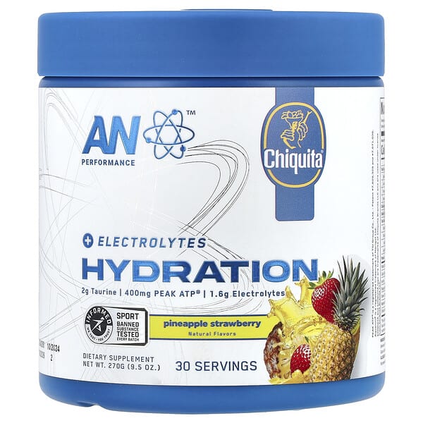 Hydration, Pineapple Strawberry, 9.5 oz (270 g)