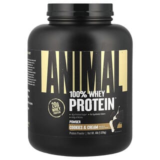 Animal, %100 Whey Protein Tozu™, Kurabiye ve Krema, 4 lb (1,81 kg)