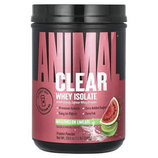 Animal, Clear Whey Isolate, klares Molkenproteinisolat, Wassermelone-Limeade, 500 g (1,1 lb.)