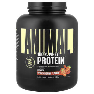 Animal, 100% Whey Protein™ Powder, Strawberry, 4 lb (1.81 kg)