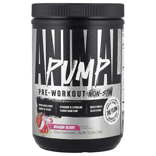 Animal, Pump™（パンプ）プレワークアウト、非刺激性、ドラゴンベリー、440g（15.52オンス）