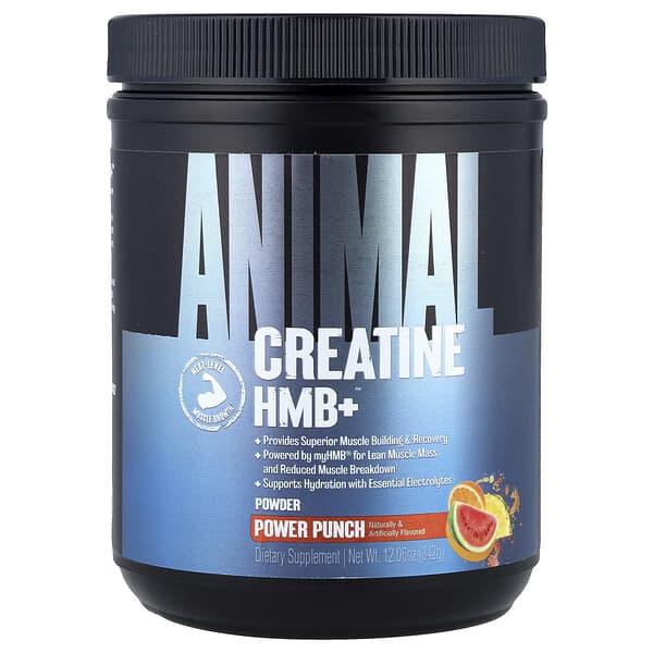 Animal Creatine HMB+™ Powder, Power Punch, 12.06 oz (342 g)