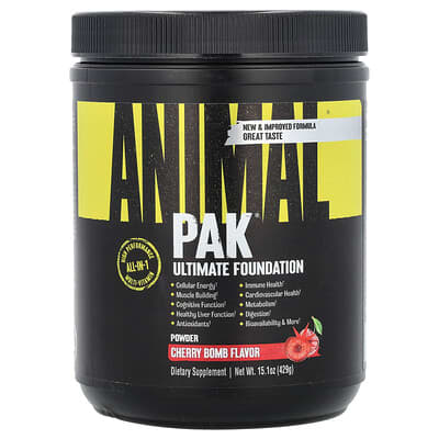 Animal, Pak®, Advanced Foundation, Cherry Bomb, 15.1 oz (429 g)
