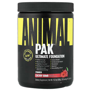 Animal Pak Powder, The Ultimate Training Foundation, Cherry Bomb, 429 g