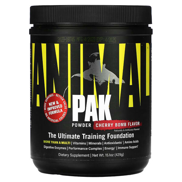 Animal, Animal Pak Powder, The Ultimate Training Foundation, Cherry