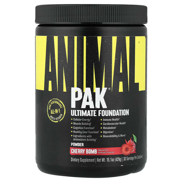 Animal, Pak®, Ultimate Foundation, Cherry Bomb, 15.1 oz (429 g) — product photo 1
