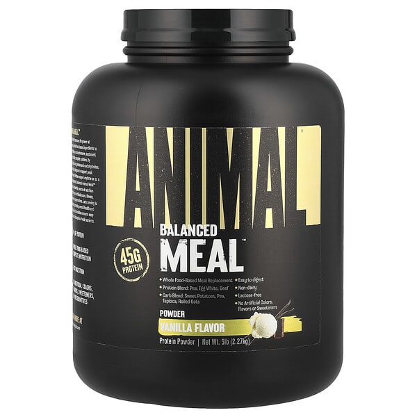 Animal Balanced Meal™ Protein Powder, Vanilla, 5 lb (2.27 kg)
