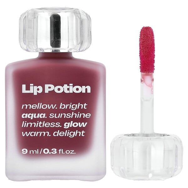 alternativestereo, Lip Potion Aqua Glow, No.5 라즈베리 비누, 9ml(0.3fl oz)