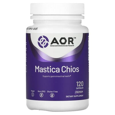 Advanced Orthomolecular Research AOR, Mastica Chios, 120 Capsules (400 mg per Capsule)