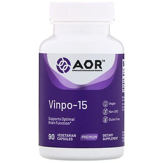 Advanced Orthomolecular Research AOR, Vinpo-15, 90 вегетарианских капсул