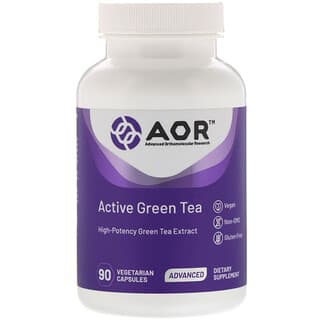 Advanced Orthomolecular Research AOR, Aktiver grüner Tee, 90 vegetarische Kapseln