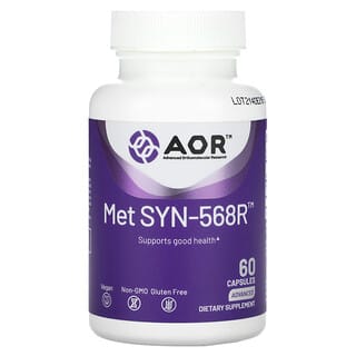 Advanced Orthomolecular Research AOR, Met SYN-568R`` 60 cápsulas