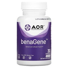 Advanced Orthomolecular Research AOR, benaGene, 30 cápsulas vegetales