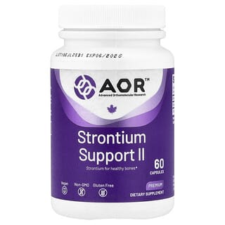 Advanced Orthomolecular Research AOR, Stroncij podrška II, 341 mg, 60 kapsula