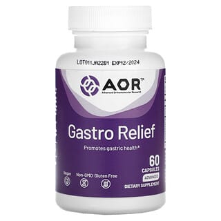 Advanced Orthomolecular Research AOR, Gastro Relief, 60 Cápsulas