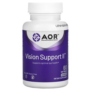 Advanced Orthomolecular Research AOR, Vision Support II, 60 мягких таблеток