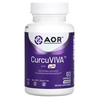 Advanced Orthomolecular Research AOR, CurcuViva, 60 Vegetarian Capsules