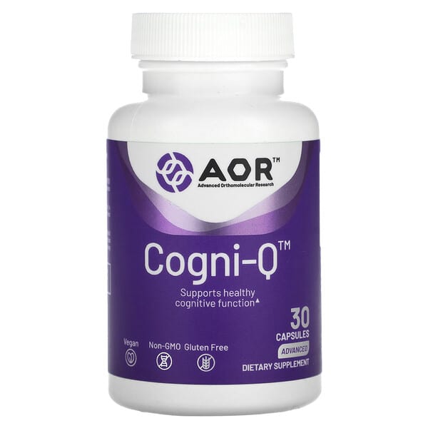 Advanced Orthomolecular Research AOR, Cogni-Q, 30 Capsules (Discontinued Item) — product photo 1