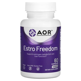 Advanced Orthomolecular Research AOR, Estro Freedom, 60 cápsulas vegetarianas